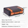 DYUNCZ Travel Cigar Humidor, Cigar Case, Leather and Cedar Wood Lined Travel Humidor Cigar, with Hygrometer, Humidifier, Cedar Wood Divider, Gifts for Men view 2