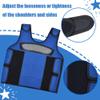 Compression Vest for Kids (Large, Ages 10+) Weighted Vest for Kids Including 6 Removable Weights Navy Blue view 3