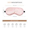 Sleep Mask Silk Eye Cover for Sleeping - Super Soft Blackout for Women Men, Side Sleepers With Adjustable Straps - Travel, 3 Pack view 2