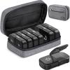 AUVON Canvas Bag XL Weekly Pill Organizer 2 Times a Day, Travel Pill Box 7 Day with One-Side Large Opening, AM PM Pill Case with Portable Cloth Bag for Supplements, Vitamins, Fish Oils view 1