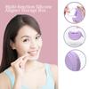 2 Pack Silicone Retainer Case with Vent Holes Lanyard Aligner Case Cute Portable Container Holder Night Guard Case for Travel Girl Women Men Kids (Purple+Pink) view 2