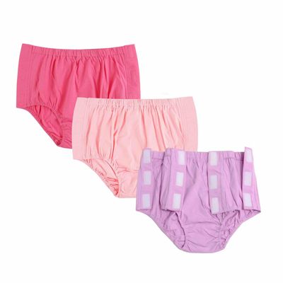 3 Pack Post Surgery Underwear, Adaptive Clothing, Tear Away Briefs, Incontinence Underpants, Reusable Stick-on Brief
