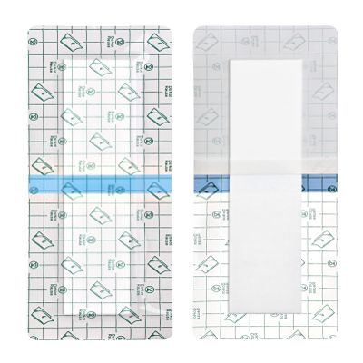 14 Pcs Waterproof Shower Protector Bandage 4"x8" for Post Knee Replacement Hip Surgery Recovery Long Surgical Incision Adhesive Larger Wounds Cover Island Dressing Bordered Gauze