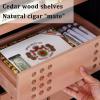 Smart Electronic Cigar Cabinet Controlled Humidity Humidor Thermostatic Cigar Storage Cabinet Cedar Shelves 60-80% Humidity Range view 4