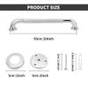 2 Pack 20 Inch Anti Slip Shower Grab Bar, 304 Stainless Steel 1.25" Diameter Anti-Slip Handicap Grab Bar, Satin Brushed Nickel Knurled view 2