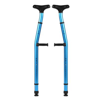 Adjustable Folding Metal Walking Cane Elbow Crutches Ergonomic Underarm Fracture Height Anti-Slip Disabled Stick Arm Single-Turn Thickened Hard Aluminum Alloy Increased Anti-Slip