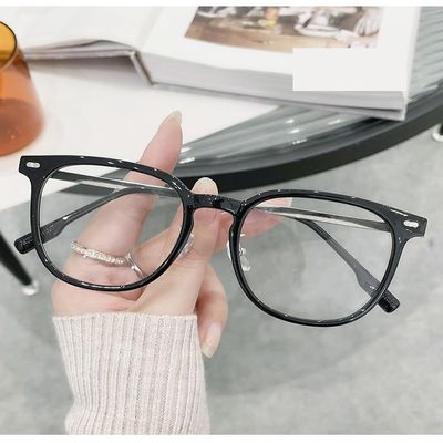 NOVESIXTDAT Fashion Blue Light Blocking Reading Glasses Large Clear Vision HD Computer Readers Eyeglasses Flat Light Mirror (Color : C2, Size : +350)