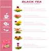 TETWIN Organic Blooming Tea Flowers 6 Tea Balls USDA Hand Tied Natural Black Tea Leaves & Edible Flowers Gifts for Tea Lovers view 2