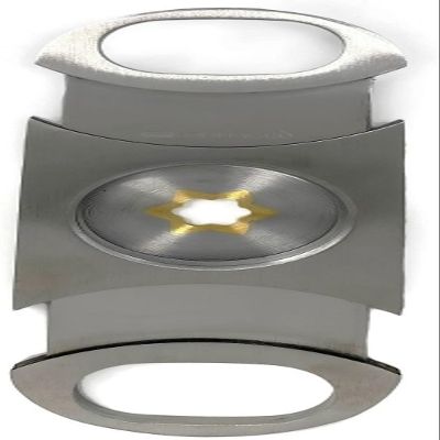 Cigar Boulevard Perfect Cigar Cutter Star Stainless Steel Up to 80 Ring Gauge