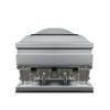 Overnight Caskets Frank Oversized Metal Funeral Casket Silver with White Velvet Interior - 18-Gauge Steel - Fully Appointed Adult Casket - Coffin Featuring Velvet Interior Lining w/Pillow & Throw Set view 3