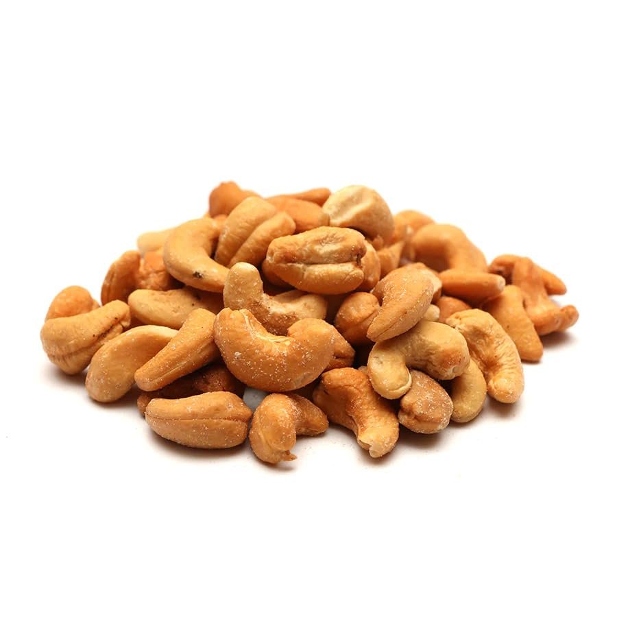 NY Spice Shop Roasted & Salted Cashews - 1 Pound Cashews Roasted Lightly Salted - Healthy Snacks Cashews - Cashews Bulk - Cashews Lightly Salted - Dry Roasted Cashews