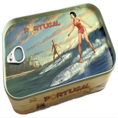 Conservas GRACIETE - Gourmet Canned Sardines in a metal gift box - 4.23oz / 120gr (Pack of 3 cans)