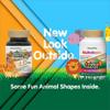 NaturesPlus Animal Parade Gold Children's Multivitamin - Assorted Cherry, Orange & Grape Flavors - 60 Chewable Tablets, Pack of 2 - Vegetarian, Gluten Free - 60 Total Servings view 2