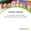 NaturesPlus Animal Parade Gold Children's Multivitamin - Assorted Cherry, Orange & Grape Flavors - 60 Chewable Tablets, Pack of 2 - Vegetarian, Gluten Free - 60 Total Servings view 3