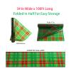 CMFYHM Christmas Cellophane Wrap Roll (34" x 100Ft) 3 Mil Thicken Long Film Gift Wrappings for Baskets, Box,Wine, Christmas Decor view 2