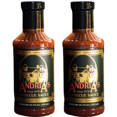 Andria's Barbecue Sauce - 15oz Bottle - Pack of 2 (15 ounce (pack of 2))