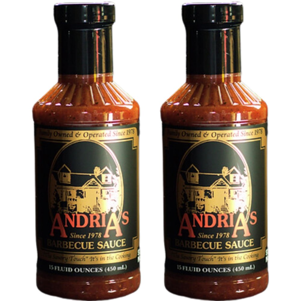 Andria's Barbecue Sauce - 15oz Bottle - Pack of 2 (15 ounce (pack of 2))