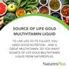 NaturesPlus Source of Life GOLD Multivitamin Liquid - 30 fl oz, Pack of 2 - Includes Vitamins D3, B12, K2 & Over 120 Whole Food Nutrients - 60 Total Servings view 3