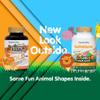 NaturesPlus Animal Parade Gold Children's Multivitamin - Orange Flavor - 120 Chewable Tablets, Pack of 2 - Gluten Free - 120 Total Servings view 2