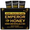 Halal Honey Extra Strength For Men Raw Organic Honey with Premium Natural Royal Jelly Bee Pollen & 100% Pure (Large Pack of 24 Honey Packets) view 1