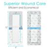 14 Pcs Waterproof C Section Shower Wound Protector 4"x12" Tummy Tuck Scar Incision Abdominal Bandage Hysterectomy Recovery Must Haves Post Surgery Dressing Cover view 4