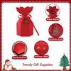 20pcs Christmas Gift Boxes Treat Cookie Favor Party Stacking Set with Lids Merry Christmas Goodie Paper Box Small Size Bow Bulk for Chirldren Mini Wrap Decorative Candy Holiday Santa Presents view 3