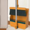 Broom and Dustpan Set for Stainless Steel Whisk Broom Long Scraping Teeth for Home Broom and Dustpan Combo for Office Home Kitchen Lobby Floor Use Dustpan Broom Set (Orange) view 4