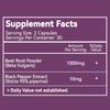 EAZGOO Beet Root Capsules 1000mg Per Serving, Supports Nitric Oxide Production & Blood Pressure, with Black Pepper Extract, Non-GMO, Gluten Free, Vegan - 60 Counts view 2