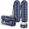 [2 Pack] Zannaki Metal Travel Pill Organizer, Portable Waterproof Weekly Pill Box, Large Aluminum Alloy Pill Case Container, BPA Free 7 Day Daily Medicine Organizer Holder for Vitamin, Supplement view 1