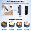 [2 Pack] Zannaki Metal Travel Pill Organizer, Portable Waterproof Weekly Pill Box, Large Aluminum Alloy Pill Case Container, BPA Free 7 Day Daily Medicine Organizer Holder for Vitamin, Supplement view 2