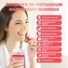 2 Pack Potassium Magnesium Gummies for Adult Kids High Absorption Leg Cramps & Muscle & Heart Health Immune Health Raspberry Magnesium Gummies Chewable Gummy Supplement Vegan Non-GMO view 2