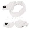 QANYEGN Heating Scarf, Portable Neck Heating Pad, USB Powered by Power Bank, Electric Heated scarf for Neck Pain Relief(white) view 4