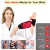 Red Light Therapy Hand Wrist Wrap - Therawrap Red Light for Carpal Tunnel - 660nm 850nm Near Infrared Heating Pad LED Device - Stiffness Recovery Pain Relief Wrist Brace view 2