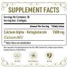 AJAXERRUE Liposomal Calcium AKG Supplement 1500 MG (Alpha-Ketoglutaric Acid), More Effective Than AAKG, Ca AKG for Longevity, Age Defense, Cellular Energy, Metabolic Function, 120 Softgels view 2