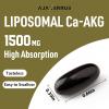 AJAXERRUE Liposomal Calcium AKG Supplement 1500 MG (Alpha-Ketoglutaric Acid), More Effective Than AAKG, Ca AKG for Longevity, Age Defense, Cellular Energy, Metabolic Function, 120 Softgels view 4