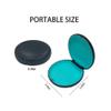 Maoerdental 2PCS Retainer Case Compatible with Invisalign,Cute Slim Aligner Case,Customized Magnetic Closure Orthodontic Retainer Cases (2 Pack Black + Cyan Silicone) view 2
