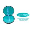 Maoerdental 2PCS Retainer Case Compatible with Invisalign,Cute Slim Aligner Case,Customized Magnetic Closure Orthodontic Retainer Cases (2 Pack Black + Cyan Silicone) view 3