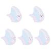 Abaodam Halloween Ghost Plates Disposable Paper Party Plates 5.9 Inch Ghost Shaped Dinner Plates Halloween Dinner Supplies 40 Count view 1