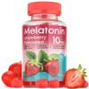 Melatonin Gummies - 10 mg Dietary Supplement - Strawberry Flavored - 120 Vegan Gummies - by NextGenU view 1