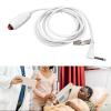 9.8ft Push Bouton Cord with Clip for Nurse Station, 6.35mm Interface Replacement Nurse Call Cord, Red Momentary Call Cable for Emergency Alerts view 2