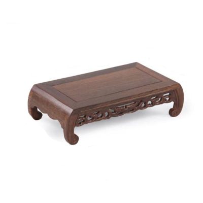 CLoxks Vase Bonsai Base Wooden Vase Base Rectangle Base Display Delicate Retro Teapot Base Bonsai Pedestal Small Pots Wooden Base Decoration Bonsai Base