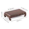 CLoxks Vase Bonsai Base Wooden Vase Base Rectangle Base Display Delicate Retro Teapot Base Bonsai Pedestal Small Pots Wooden Base Decoration Bonsai Base view 2
