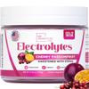 Zero Sugar - Cherry Passionfruit Electrolytes Powder - Refreshing Hydration - Caffeine Free Energy with All Natural Ingredients - Vegan, Keto, Paleo - Sugar Free Electrolytes Drink Mix - 30 Servings view 1