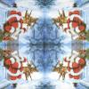 AM Dcor 20 Count Luncheon Paper Christmas Napkins Holiday Dinner Party Decorative Decoupage - 13" x 13" (Unfolded) Santa with Deers view 2
