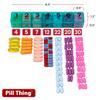 7 Times a Day Weekly Pill Box Organizer Case, Secure 7X Pillbox with Medication Schedule, Includes Premium Lifetime Subscription to Medisafe App (7 Time-a-Day) view 3