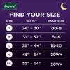 Depend Night Defense Adult Diapers, Incontinence & Postpartum Bladder Leak Underwear for Women, Disposable, Overnight, Large, Blush, 22 Count, Packaging May Vary view 2