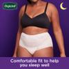 Depend Night Defense Adult Diapers, Incontinence & Postpartum Bladder Leak Underwear for Women, Disposable, Overnight, Large, Blush, 22 Count, Packaging May Vary view 4