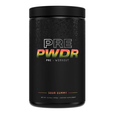 PWDRS Pre-Workout Powder, All Natural Pre Workout for Energy, Pump, Endurance & Strength, with Caffeine (Sour Gummy)