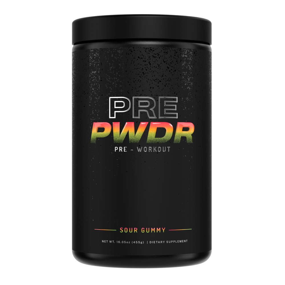 PWDRS Pre-Workout Powder, All Natural Pre Workout for Energy, Pump, Endurance & Strength, with Caffeine (Sour Gummy)