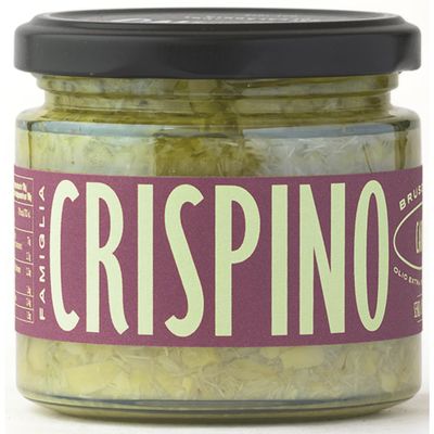 Famiglia Crispino - Artichoke Bruschetta 1 Pack - Gourmet Imported from Italy, Vegan and Gluten Free Non GMO (7.2 oz) Glass Jar